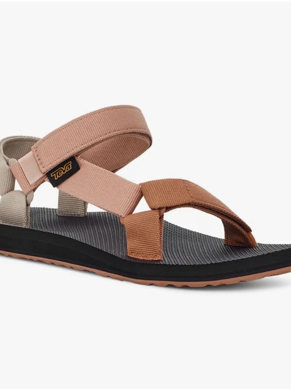 Teva Women's NWOT Multi-Tone Strappy Sandal in Tan, Blush and Brown